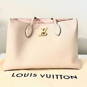 Louis Vuitton Lock Me Shopper Tote Bag with dust bag